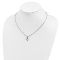 thumbnail image 4 of 925 Sterling Silver Box Diamond Necklace Chain White Night Black Infinity Symbol 18 Inch with 2 Extender 8 mm, 4 of 6
