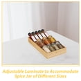 thumbnail image 4 of Bamboo Spice Rack Drawer Countertop Spice Bottle Holder Spice Organizer Holder, 4 of 8