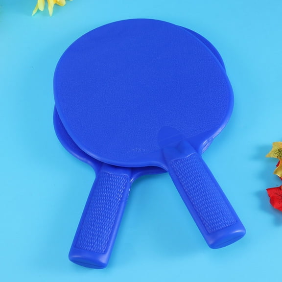 WHAMVOX Blue Plastic Table Tennis Racket for Kids Playing with Lightweight Durable Design 1 Pair
