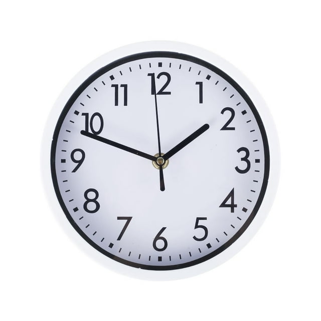Living Room Silent Wall Clock 8 Inch Battery Operated Wall Clock for Living Room Home Bedroom Kitchen