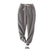 thumbnail image 3 of Qarigey Manténgase elegante y cálido, pantalones deportivos de felpa gruesos de invierno, pantalones casuales cálidos de invierno, Prendas para la parte inferior del cuerpo gris oscuro XL, 3 of 6
