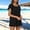 Black, variant on Plus Size Casual Square Neck Dress with Flounce and Tie Detail for Everyday Wear plus Size Party Dresses Beaded plus Size Formal Dresses plus Size Denim Dress plus Size Satin Dress Dresses