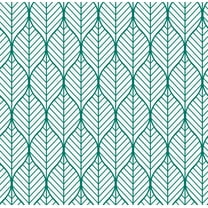 MuralsPrint Rhombus Green Leaves Removable Wallpaper - 10'ft H x 24''inch W