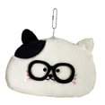 thumbnail image 3 of Estuche para lápices con forma de animal de peluche, bolsa de papelería con cierre de cremallera, adorable estuche de maquillaje para adolescentes y Gato de orejas negras, 3 of 8