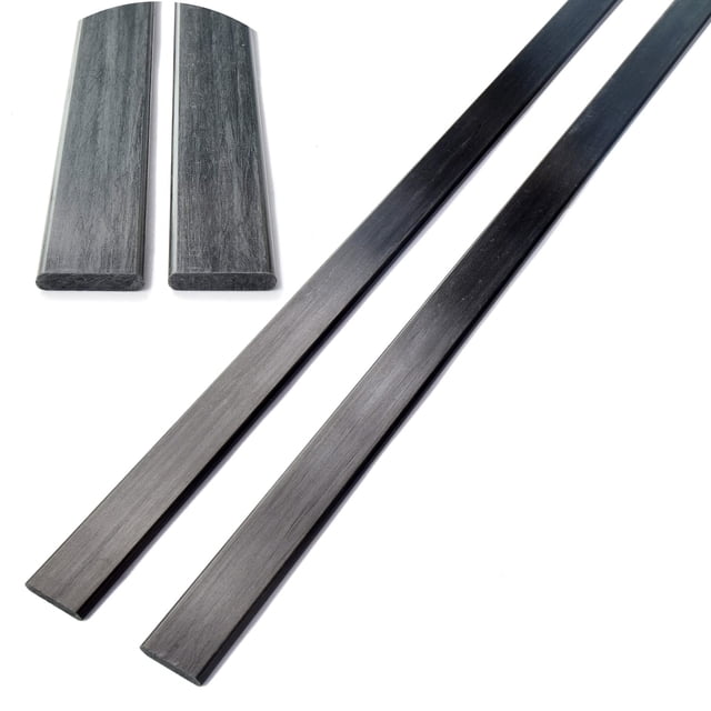 cncarbonfiber 2 barras planas de fibra de carbono de 3 x 15 mm de longitud, 420 mm, tiras de fibra de carbono pultruidas de 3,0 x 15 x 420 mm (2 unidades)
