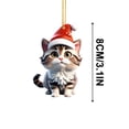 thumbnail image 2 of dajkiuy Christmas Car Pendant Cute Cat Backpack Pendant Christmas Home Decoration,Christmas Decoration Supplies, 2 of 5