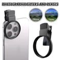 52mm Clip-On CPL Polarizing Filter for Smartphone HD Camera Lens ...