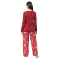 thumbnail image 5 of Fruit of the Loom Women's Beyond Soft Long Sleeve Top & Fleece Bottom Pajama Set, Sizes S-4X, 5 of 9