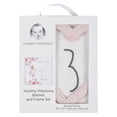 thumbnail image 5 of Modern Moments by Gerber Baby Girl Milestone Blanket & Frame Set, 2-Piece, Rose Floral, 5 of 6