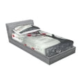 thumbnail image 2 of Ambesonne Tree Fitted Sheet & Pillow Sham Set, Romantic Full Moon Night, Twinxl, Grey Vermilion and White, 2 of 2
