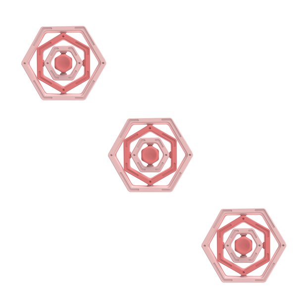 Fiudx Ofertas relámpago del día, solo en línea Rompecabezas para aliviar el estrés con forma de hexágono infinito para dedos, juguetes para niños y adultos