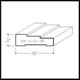 thumbnail image 7 of Casing EWCA34 Contemporary Style, 3/4" x 2-1/2", Poplar, 95", 7 of 7