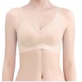 thumbnail image 4 of Lovskoo Womens Bras Summer Comfortable Thin Backless Seamless Wireless Ice Silk Plus Size Underwear Daily Wear Beige, 4 of 6