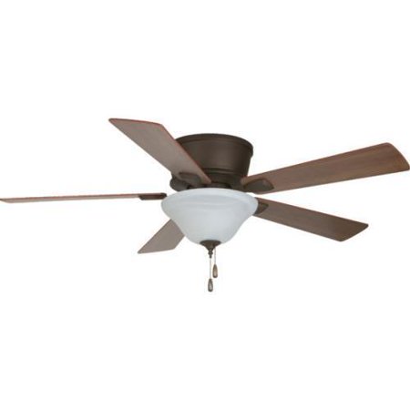 Seasons 52 Hugger Mount Ceiling Fan Bronze Bowl Light Kit