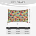 thumbnail image 4 of Sikiie Colorful Fish 2 Print Plush Pillow Cover, Wrinkle-proof and Stain-resistant Pillow Protector without Pillow Core, Home Decoration-20"x30", 4 of 6