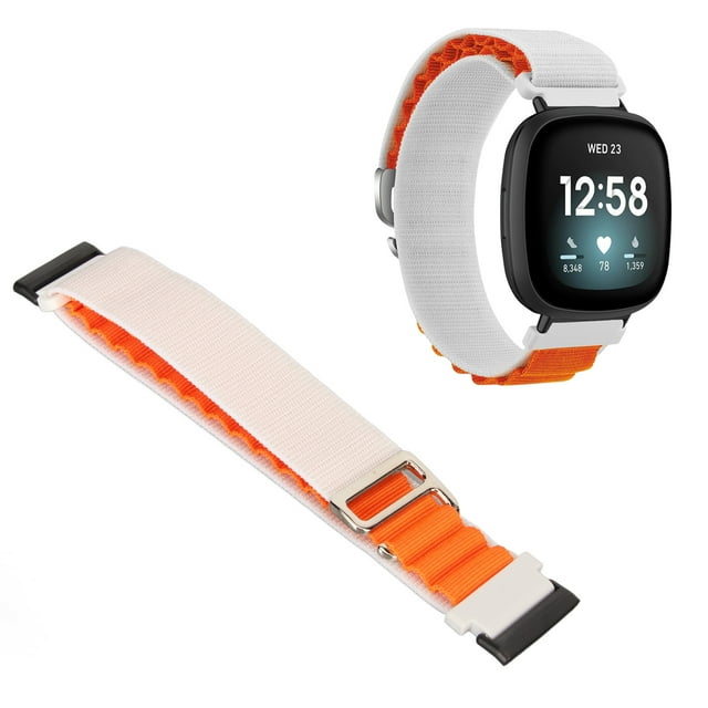 Versa 4/3/Sense 2 Stretch Woven Nylon Smartwatch Band, Breathable & Durable, Easy To Install, Suitable For Men And Women