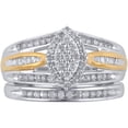 thumbnail image 2 of 1/2 Carat T.W. Diamond Sterling Silver Bridal Set, 2 of 6