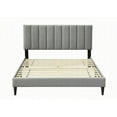 thumbnail image 3 of King Size metal platform bed frame does not need box spring gray mute anti sound master bedroom, 3 of 5