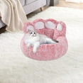 thumbnail image 5 of Dog & Cat Bed for Indoor Cats, Calming Dog Cats Bed Cuddler Warming Cozy Soft Bed Fluffys Faux Furs Cushion Bed For Small Medium Dogs And Cats, 5 of 6