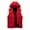 Red, variant on Puffer vest Male Autumn And Winter Cotton Casual Keep Warm Zipper Removable Hooded Sleeveless Vacation Outdoor Vest Jacket Coat
