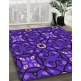 thumbnail image 2 of Ahgly Company Indoor Rectangle Patterned Bright Purple Area Rugs, 7' x 10', 2 of 6