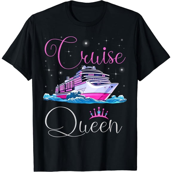 Cruise Queen Cruising Lover Cruisers Women Girls T-Shirt Black X-Large