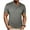 Dark Gray, variant on BRGZLK Mens Henley Shirts Comfy Round Neck Solid Color Button Pullover Short Sleeve T Shirt Top Wine XXL