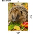 thumbnail image 3 of FMSHPON Hedgehog Mushroom Golden Autumn Clipboard Hardboard Wood Nursing Clip Board and Pull for Standard A4 Letter 13x9 inches, 3 of 5