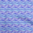 thumbnail image 1 of oneOone Cotton Poplin Twill Medium Blue Fabric Abstract Stripe Craft Projects Decor Fabric Printed By The Yard 56 Inch Wide, 1 of 4