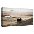 thumbnail image 4 of Masterpiece Art Gallery Black Sheep on the Roadside by Topich Canvas Art Print 24" x 48", 4 of 4