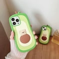 thumbnail image 2 of 3D Cute Avocado Case for iPhone 14 Plus,Cartoon Kawaii Fruit Avocado Bear Kids Teens Girls Women Character Soft Silicone Case for iPhone 14 Plus 6.7 inch 2022, 2 of 14