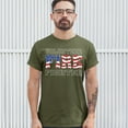 thumbnail image 3 of Tee Hunt Volunteer Fire Fighter T-Shirt Fire and Rescue Courage Patriotic Men's Tee, Military Green, XX-Large, 3 of 5
