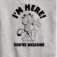 thumbnail image 3 of Garfield - I'm Here Youre Welcome - Toddler & Youth Crewneck Fleece Sweatshirt, 3 of 5