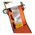 thumbnail image 5 of 4" x 30' Ratchet Straps High Abrasion w/ flat hook, WLL 6,667 Trailer Tie Down - Orange (2 Pack), 5 of 6