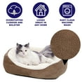 thumbnail image 2 of MidWest Homes for Pets Cuddle Dog Bed, Ultra-Soft Fleece Dog & Cat Cuddle Bed, Small, Brown, 2 of 6