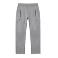 thumbnail image 7 of cfhntfmh Straight Leg Pants Men Casual Stretch Work Pants Loose Fashion Elastic Waisted Pants with Pockets (Gray,Large), 7 of 7