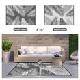 thumbnail image 2 of DEORAB 4'x6' Outdoor Rugs Waterproof Patio Lightweight Reversible Plastic Carpet Outside Camping Mat,Gray & White, 2 of 9
