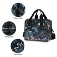 thumbnail image 5 of Insulated Crossbody Lunch Bag 10L Lunch Tote with Adjustable Shoulder Strap for Work Office Picnic Bioluminescent Marine Plants, 5 of 6