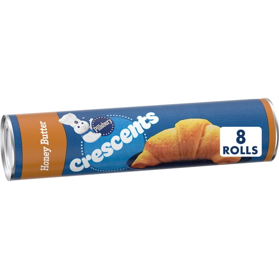 Pillsbury Honey Butter Crescent Roll Dough, 8 Crescent Rolls, 8 oz