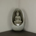 thumbnail image 3 of Alpine Corporation 11" Buddha Indoor/Outdoor Tabletop Fountain with LED Light, 3 of 7