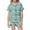 Mint Green, variant on Weebloom Summer Pajamas For Girls Cute Bow Set Soft Pajamas Short Sleeve Button Down Tops Shorts Pajama Set Breathable For Kids Tween Sleepwear Nightwear Pjs Loungewear Purple 12-13 Years