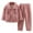 Hot Pink, variant on Byoo Flannel Toddler Girls Outfit Cozy Solid Button Down Lapel Collar Coat Pants Homewear Soft Kids Nightwear