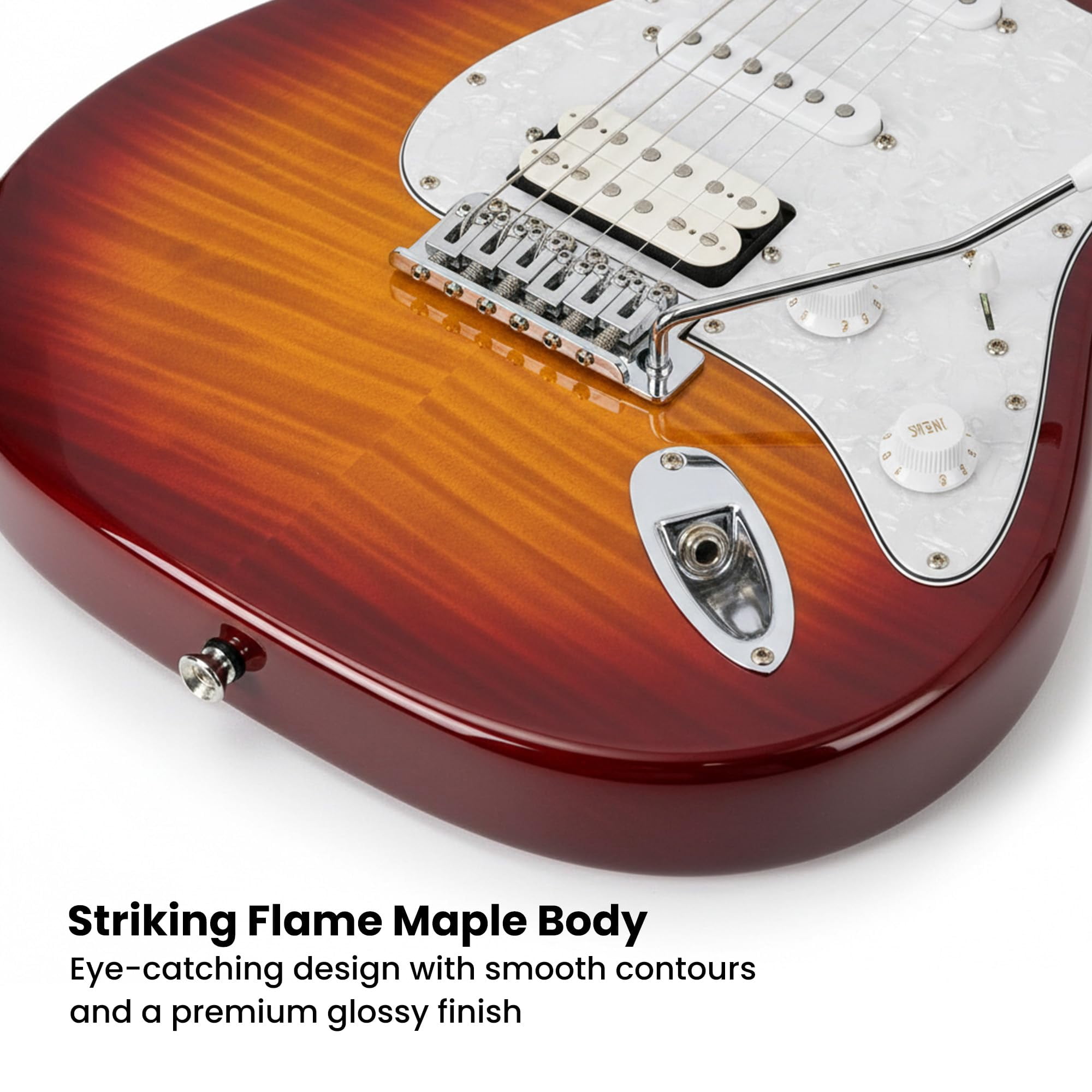 Washburn SDFSB Sonamaster Deluxe Electric Guitar Pack - Sunburst w/ Amplifier