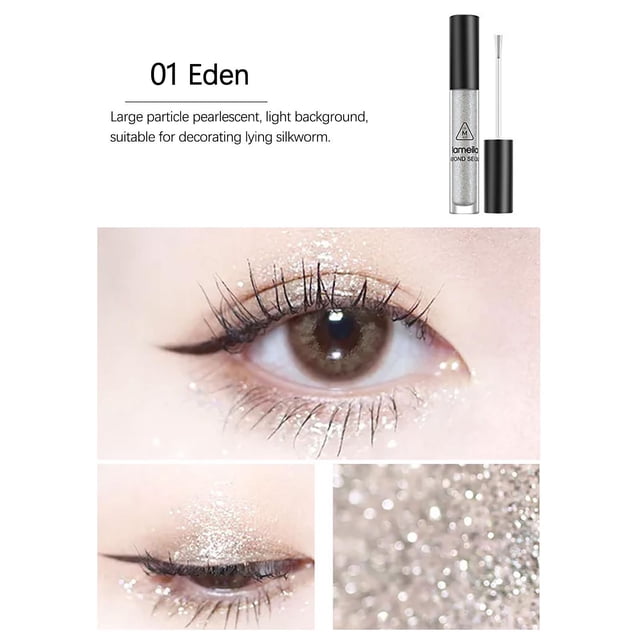 Salud y Belleza, Belleza y Maquillaje, Sombras de Ojos, Sombra de Ojos, Sombra de Ojos Cristalina Superbrillante de Sirena de Alto Brillo, No se Desmaquilla, 2 ml, Sombra de Ojos