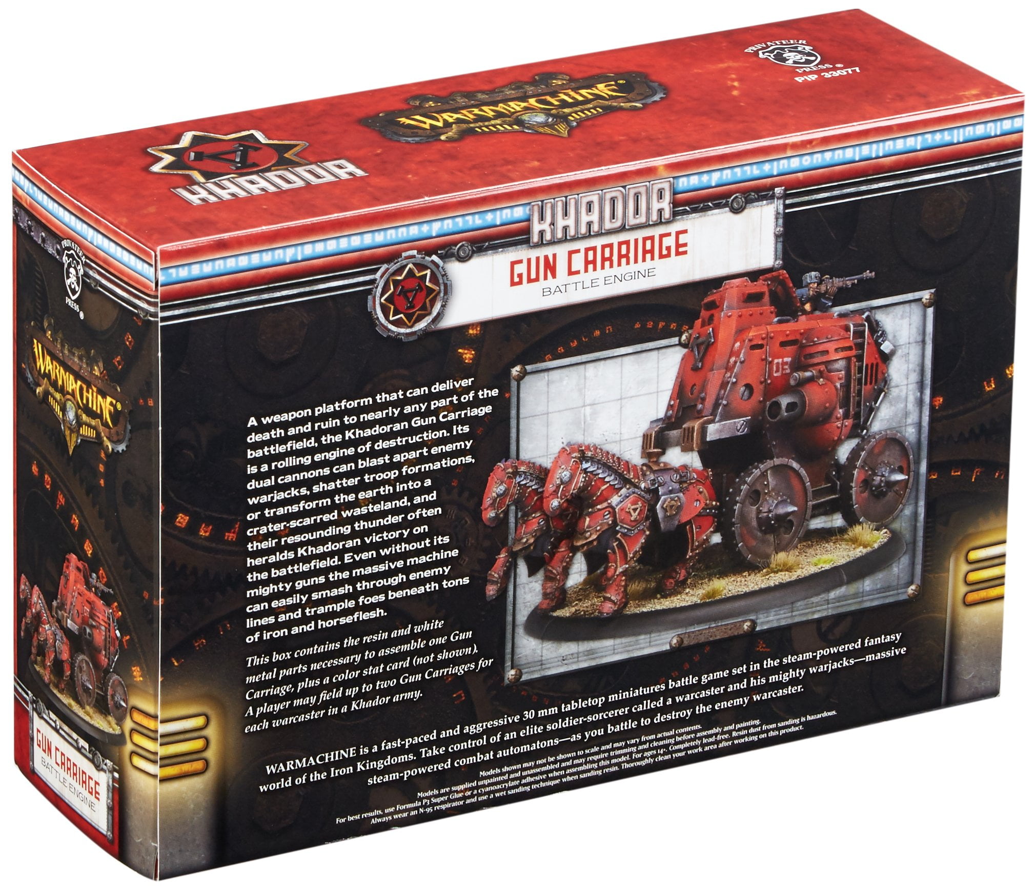 Gun Carriage Battle Engine Khador Warmachine Miniatures Game