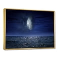 thumbnail image 3 of Designart 'Full Moon Night Over Dark Ocean' Nautical & Coastal Framed Canvas Wall Art Print, 3 of 5
