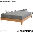 thumbnail image 2 of Colchón Matrimonial En Caja Esponja Foam De Alta Densidad Firmeza Media Suavidad Y Durabilidad Tecnología Híbrida Ortopédico (Gris), 2 of 6