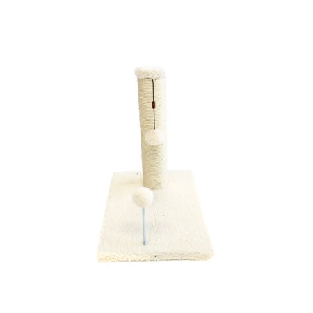 Cat Craft 15 inch Sisal Scratching Post (Beige Fleece 12x16 Base)