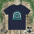 thumbnail image 2 of PCOS awareness I wear teal for me cute boho rainbow Unisex T-shirt, 2 of 6