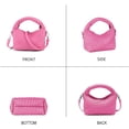 thumbnail image 2 of LHSHID Women Woven Tote Small Crossbody Bag, Weave Quilted Purse Square Shoulder Bag Woven Handbag with Detachable Strap, 2 of 7